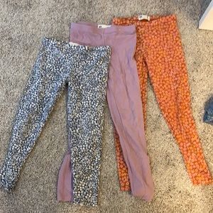 3 cotton on girl leggings